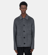 Blouson boule boutonné en laine - HJK844.WV0022.055 - S - Ami paris