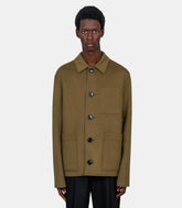 Blouson boule boutonné en laine - HJK844.WV0022.298 - S - Ami paris