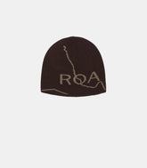 Bonnet en laine avec logo - RBUW288YA12 - BRW0001 - OS - Roa