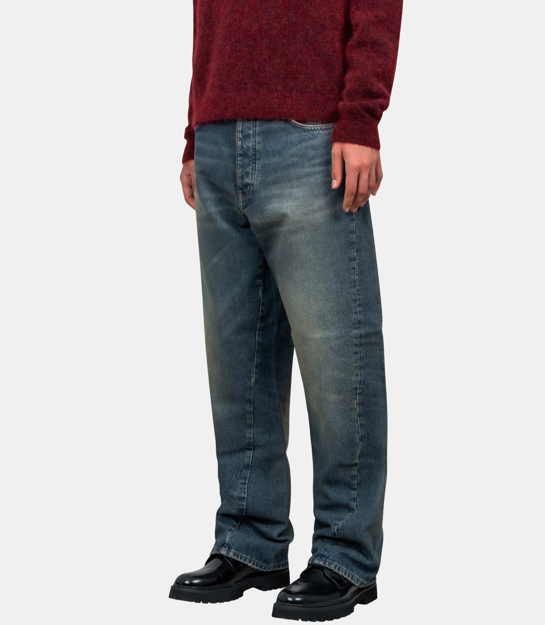 Pantalon denim wide twist - 5132 - 719 - 30/32 - Sunflower