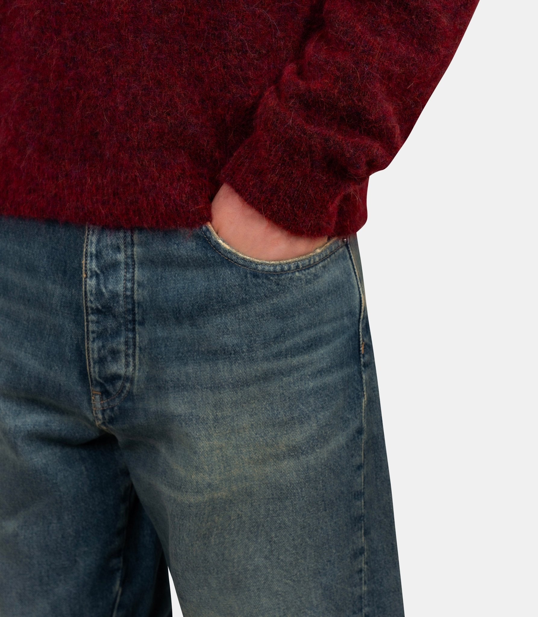 Pantalon denim wide twist - 5132 - 719 - 30/32 - Sunflower