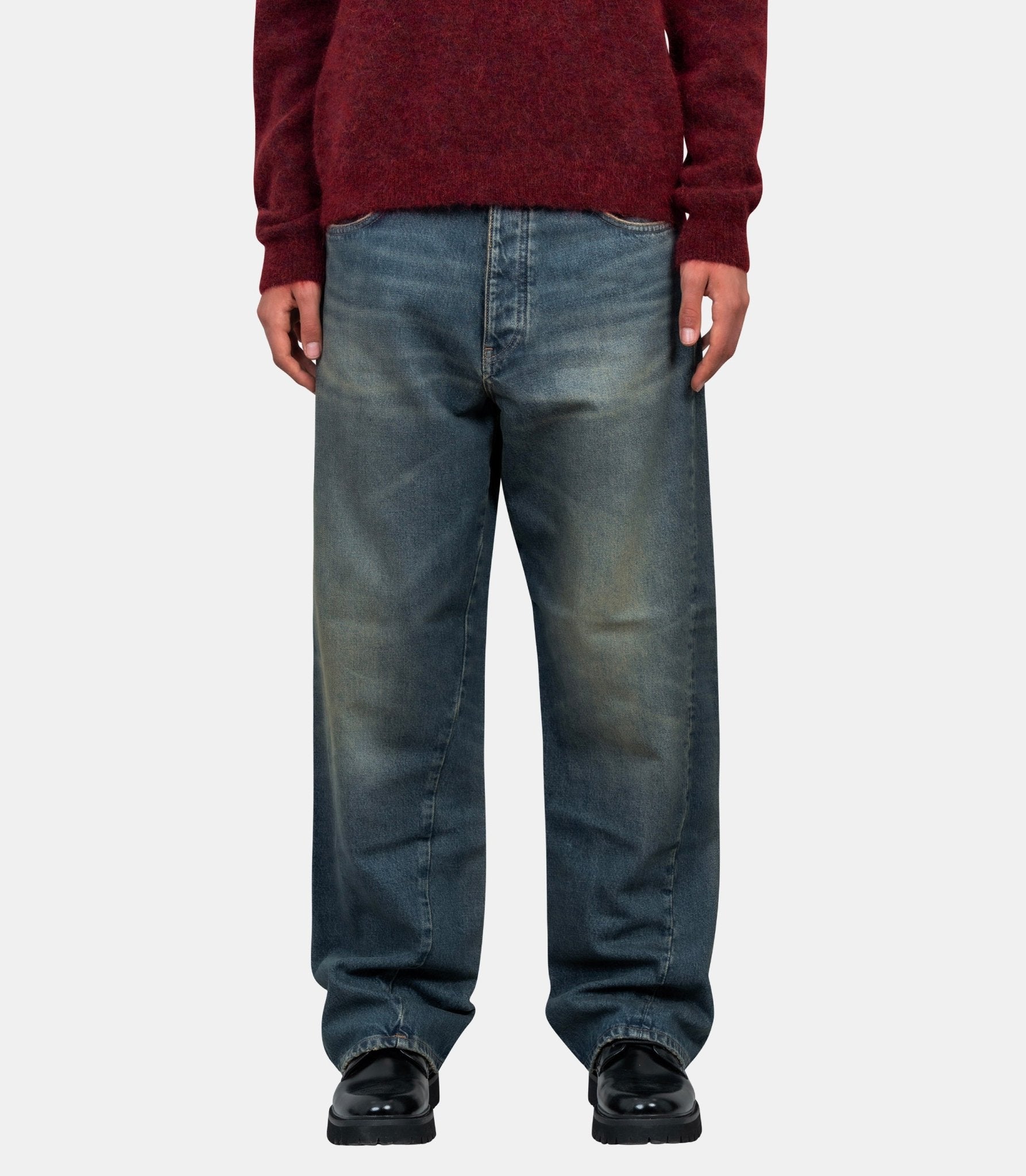 Pantalon denim wide twist - 5132 - 719 - 30/32 - Sunflower