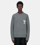 Pull col rond ami de coeur - UKS836.KN0135.058 - S - Ami paris