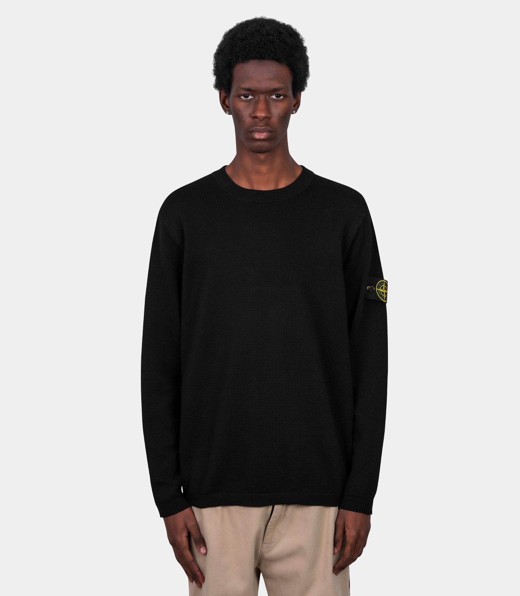 Micro stitch soft organic cotton sweater - Stone island - Family 3.0