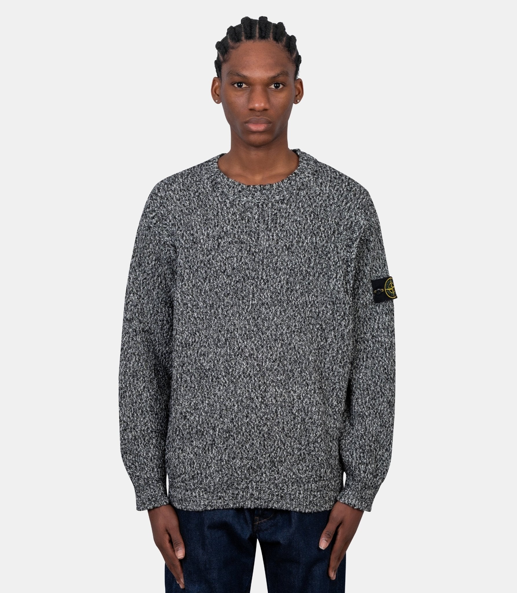 stone  SPECKLED COTTON ニット セーター Speckled cotton sweater - Stone island - Family 3.0
