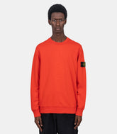 Sweatshirt organic cotton fleece - K2S156100060S0051 - V0018 - scarlatto - S - Stone island