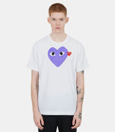 T-shirt emblème rouge tricoté - AX - T106 - 051 - 1 - S - Comme des garçons play