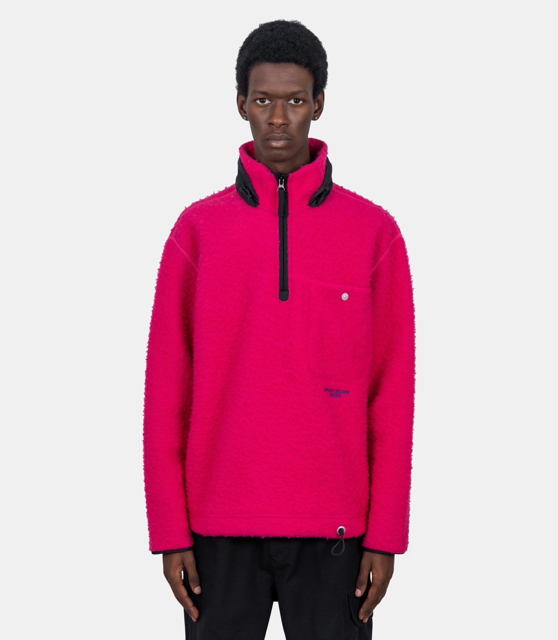 【C.E/CAVEMPT】 WOOL/POLY FLEECE PULLOVER and wander Wool Fleece Pullover (Black)