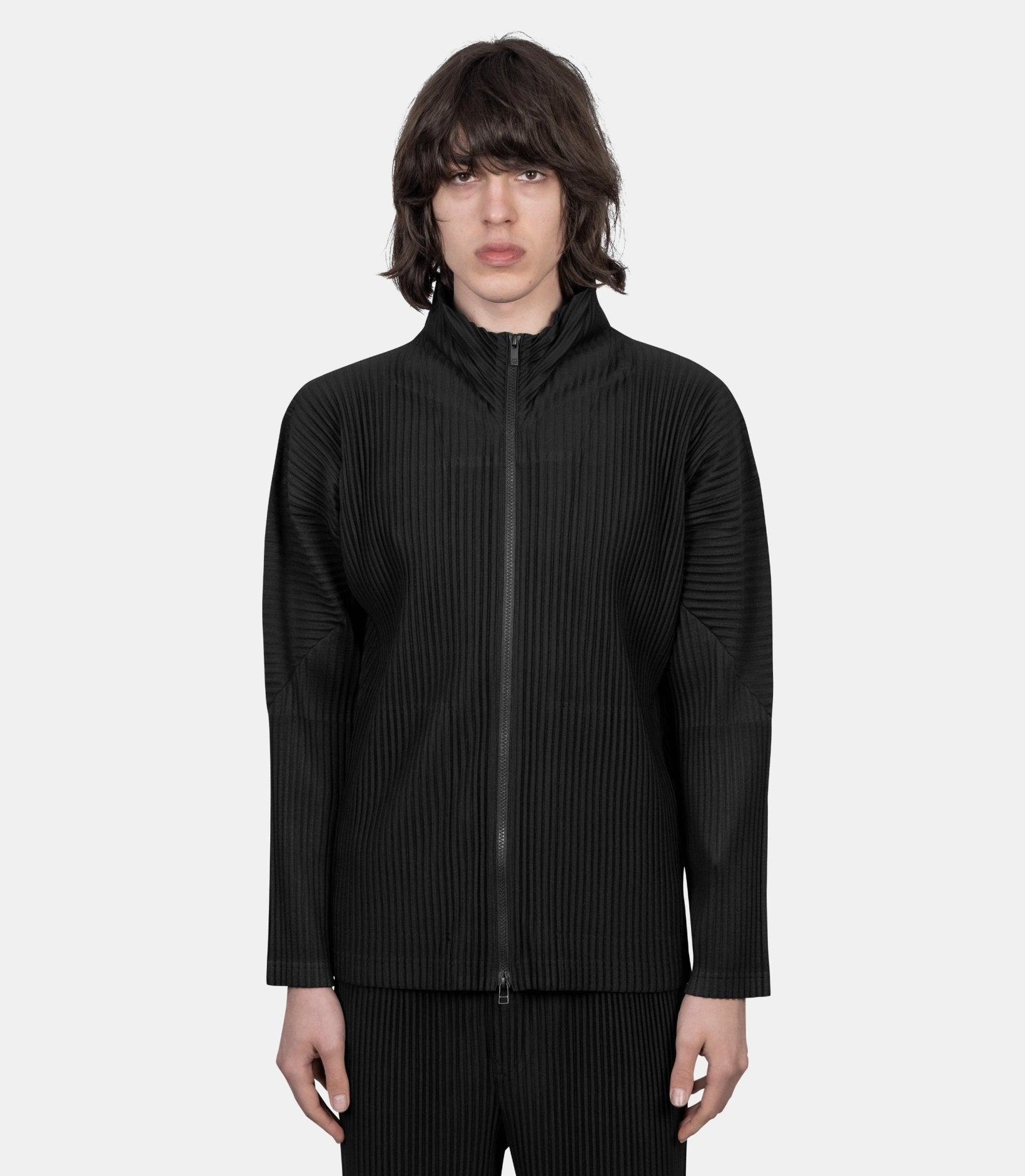 Basics zipped jacket - Men's pleated issey miyake - Family 3.0