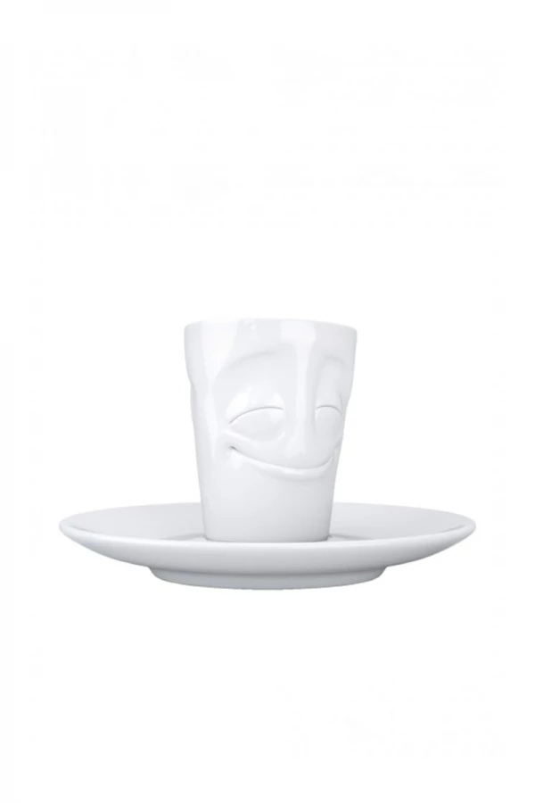 White happy expresso cup