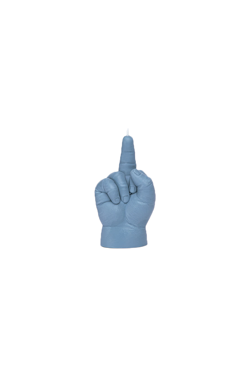 Candle hand Grey "f*ck you" baby candle