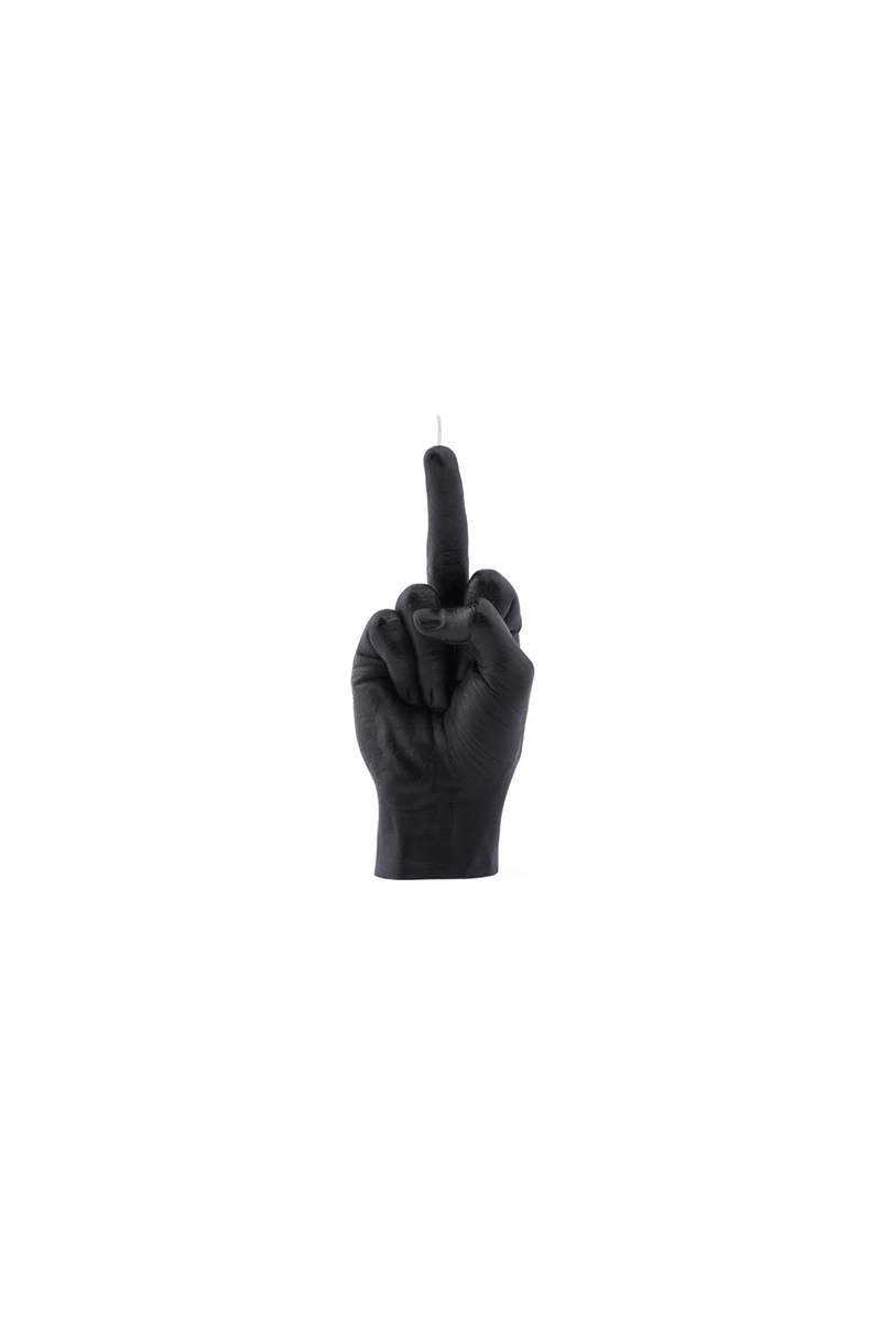 Candle hand Bougie "f*ck you" noir