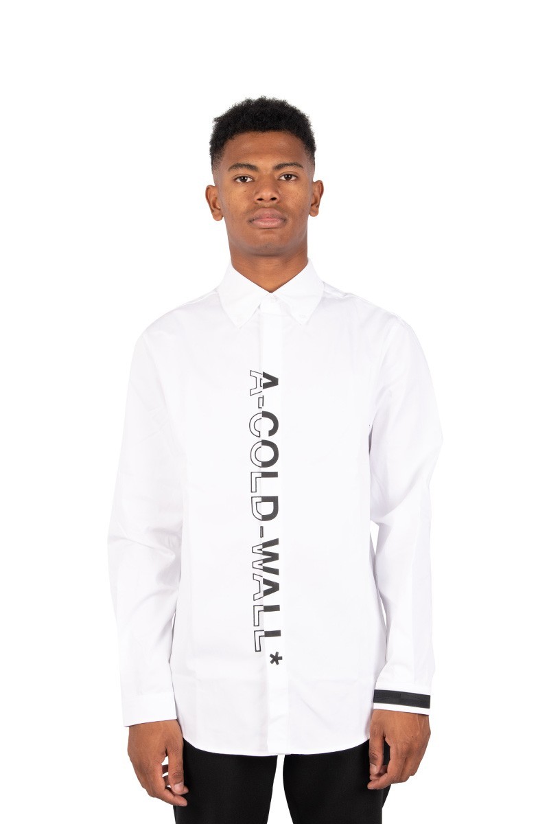 A-Cold-Wall* Chemise logo branded blanche