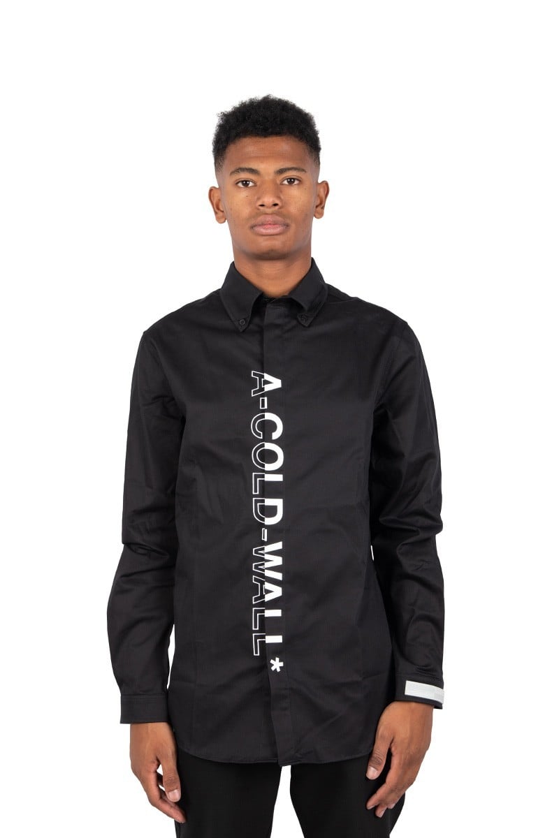 A-Cold-Wall* Chemise logo branded noir