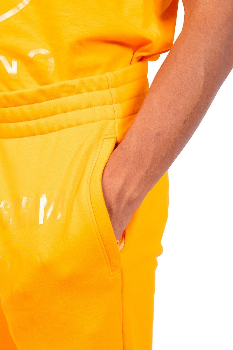 Moschino Orange question mark sweatpants