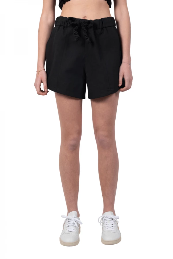 Black high waist shorts