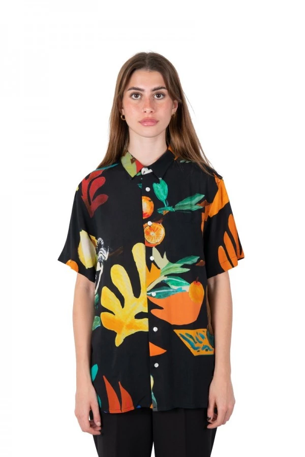 Nero frutad hawaiian shirt