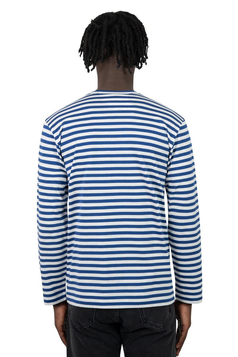 Comme Des Garçons Play Striped long sleeve play t-shirt