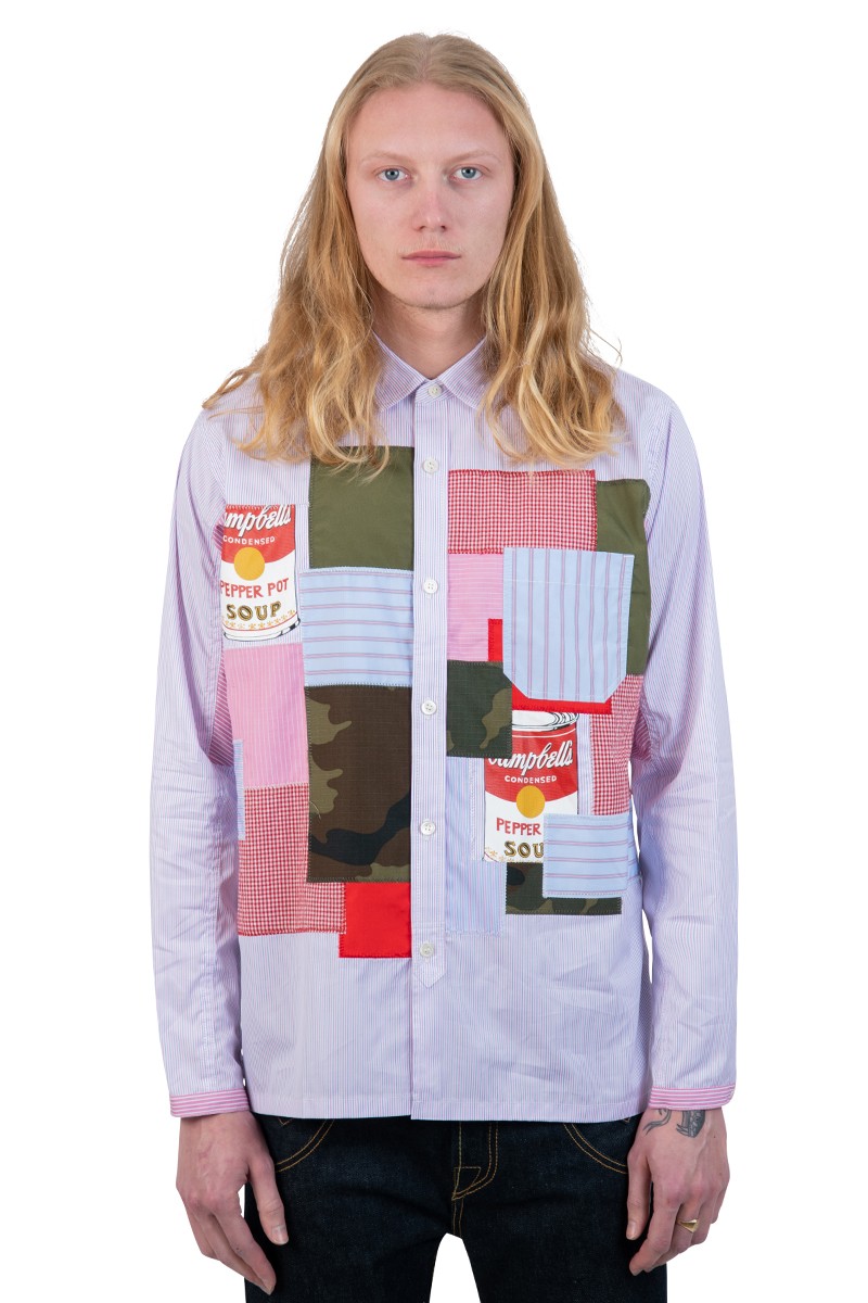 Junya Watanabe Andy Warhol patchwork shirt