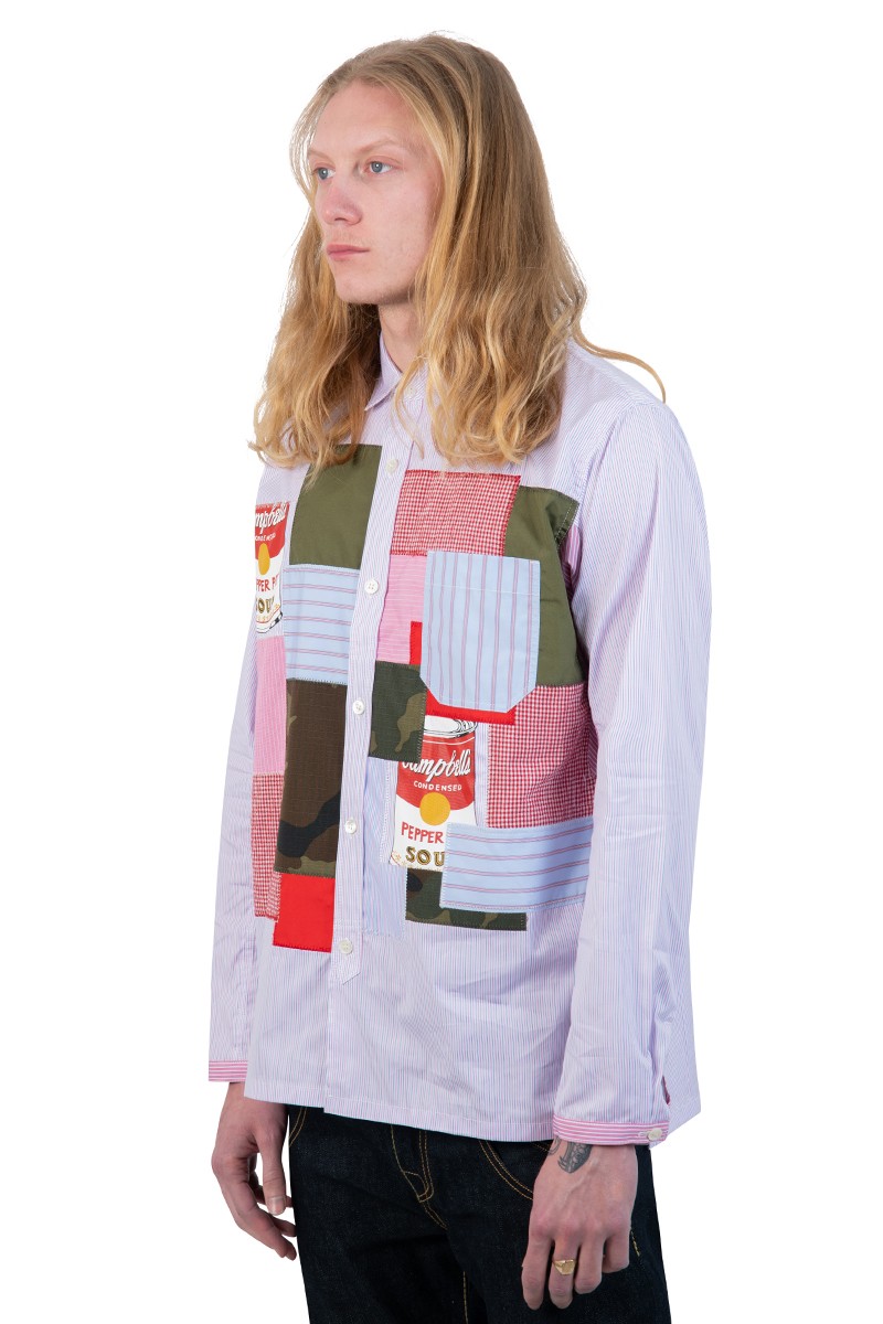 Junya Watanabe Andy Warhol patchwork shirt