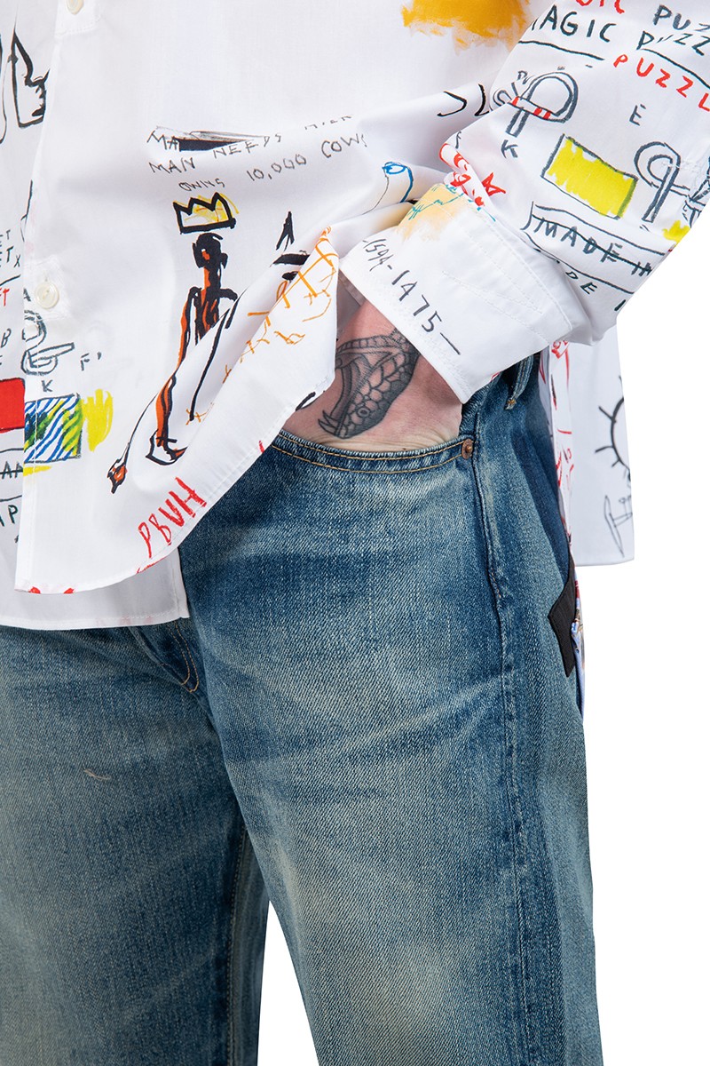 Junya Watanabe Jean-Michel Basquiat selvedge jeans