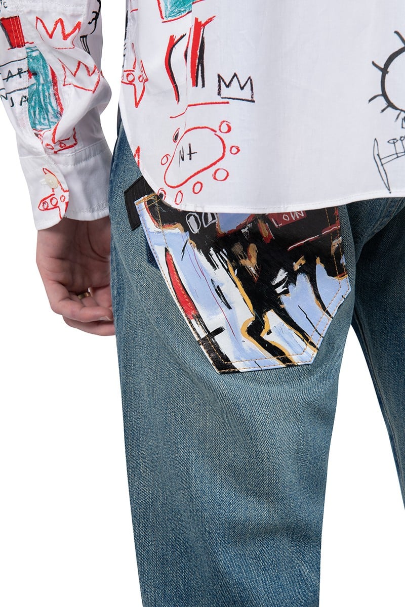 Junya Watanabe Jean-Michel Basquiat selvedge jeans