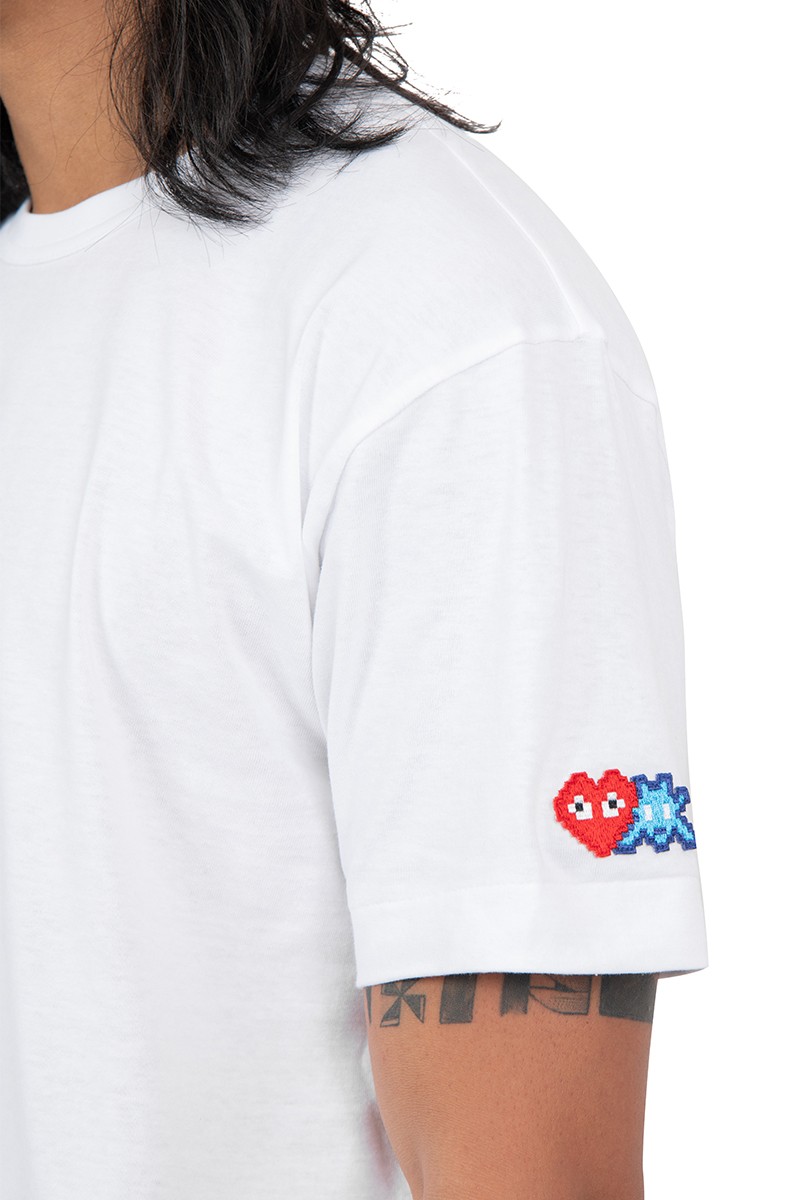 Comme Des Garçons Play T-shirt double logo pixel