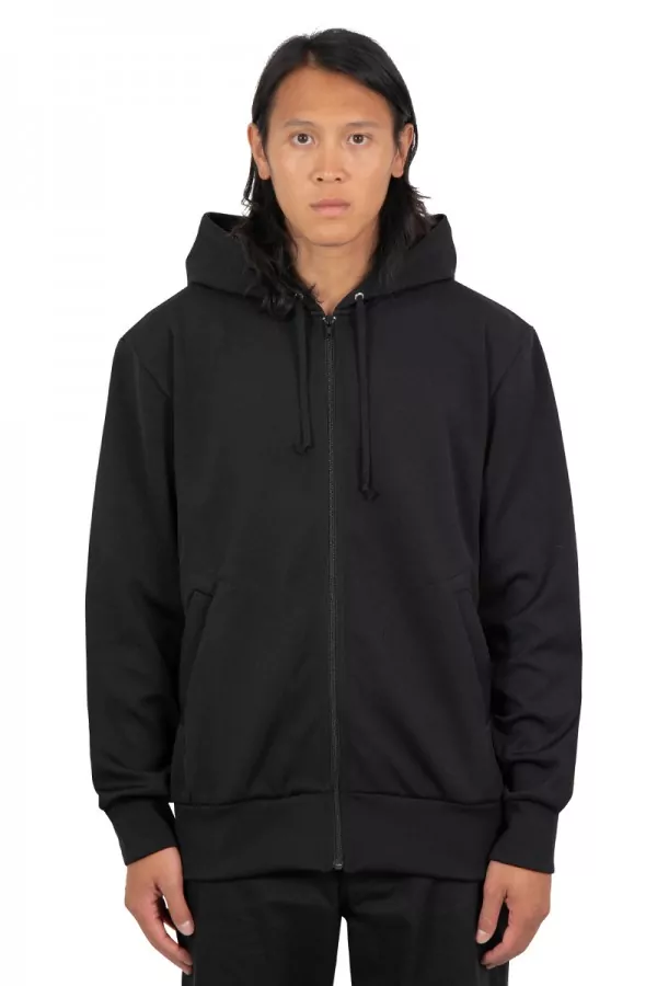 Black hoodie with zip and...