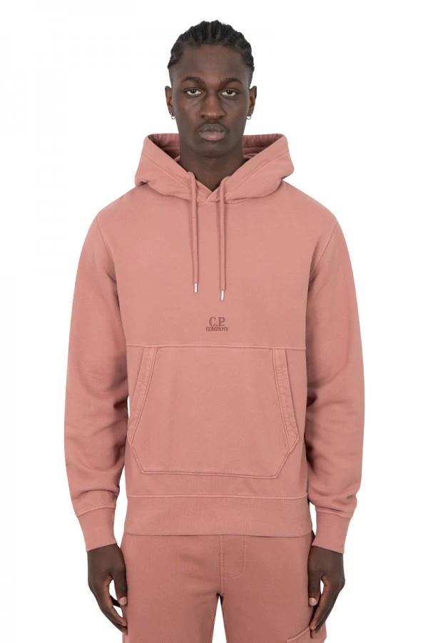 Brushed patch hooded