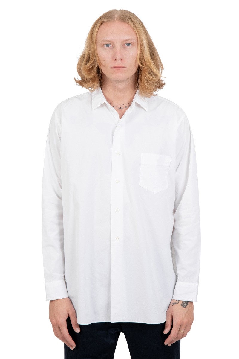 BEAMS + Collar Classic Fit 120/3 shirt