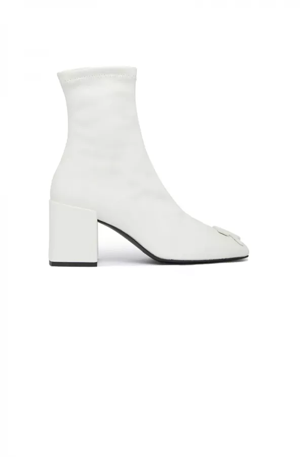 White ankle boots heritage
