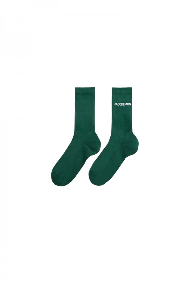 Green logo socks