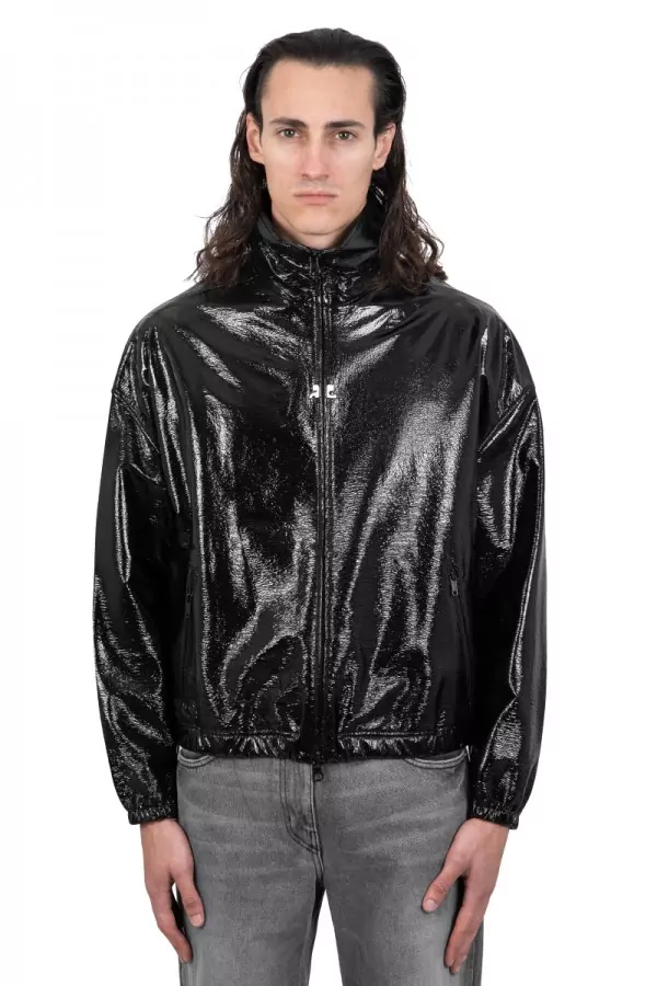 Light vinyl tracksuit jacket