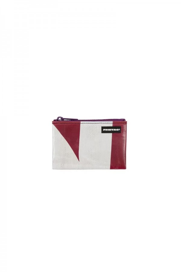 White and red blair coin purse