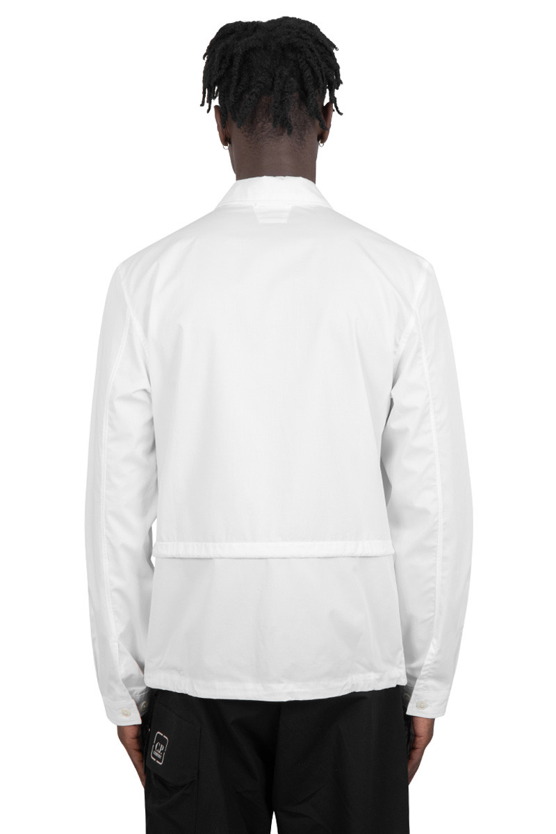 C.P. Company Metropolis Series White gabardine shirt