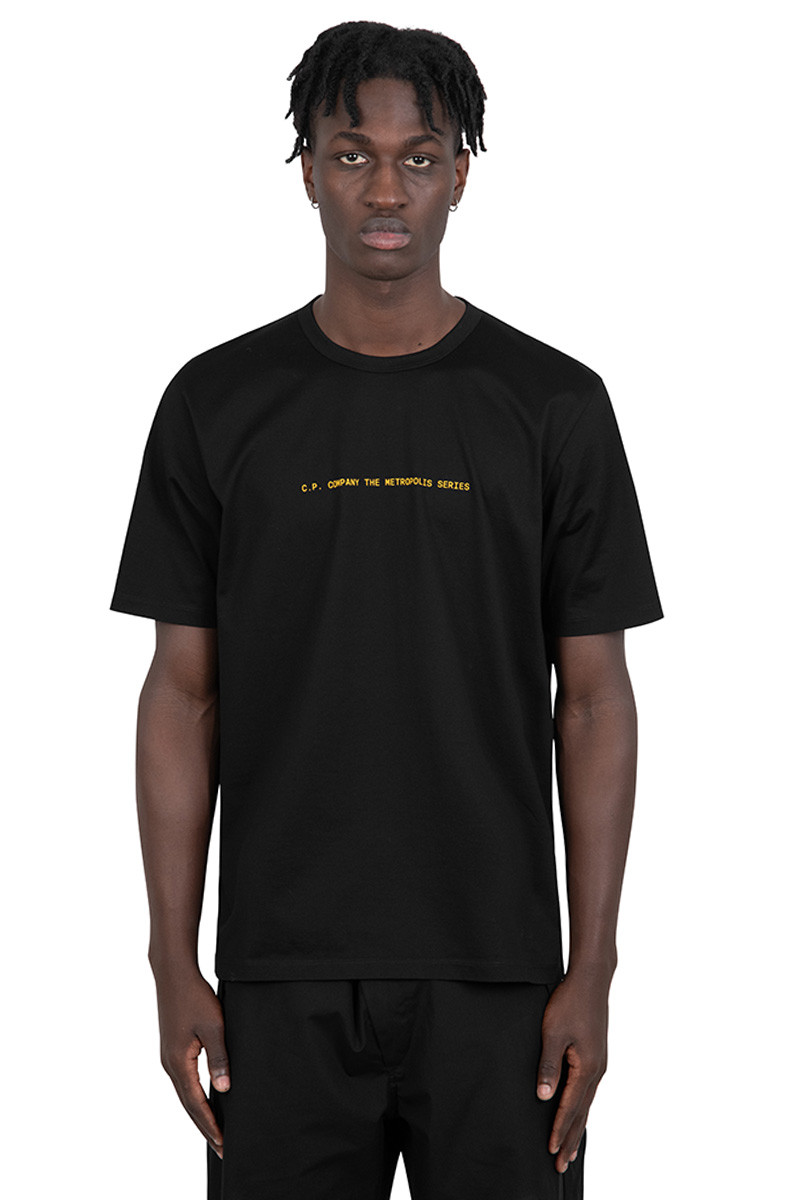 C.P. Company Metropolis Series T-shirt jersey mercerisé badge noir
