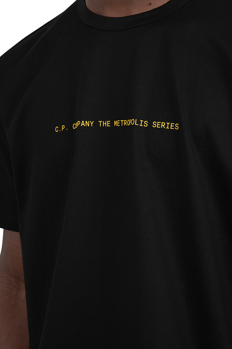 C.P. Company Metropolis Series T-shirt jersey mercerisé badge noir