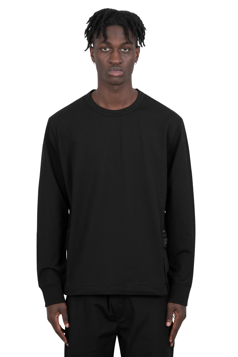 C.P. Company Metropolis Series Black pertex sweatshirt