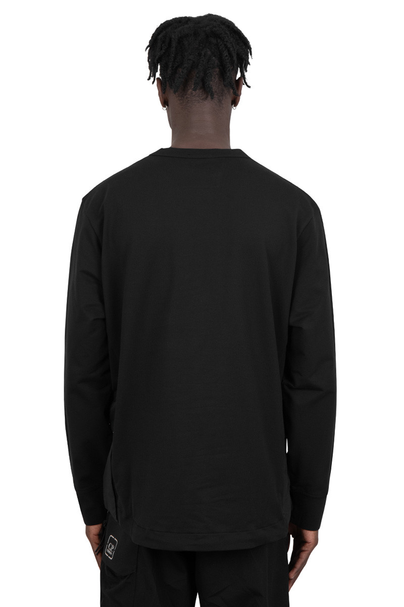 C.P. Company Metropolis Series Black pertex sweatshirt