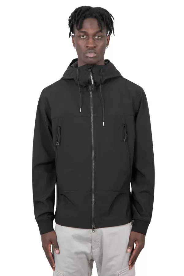 Black shell-R google jacket
