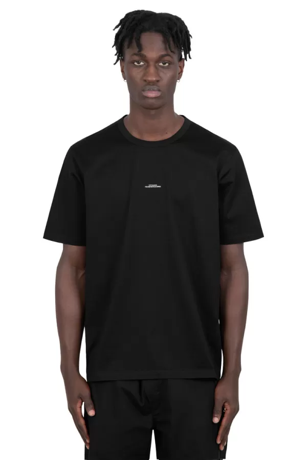 T-shirt jersey mercerisé noir