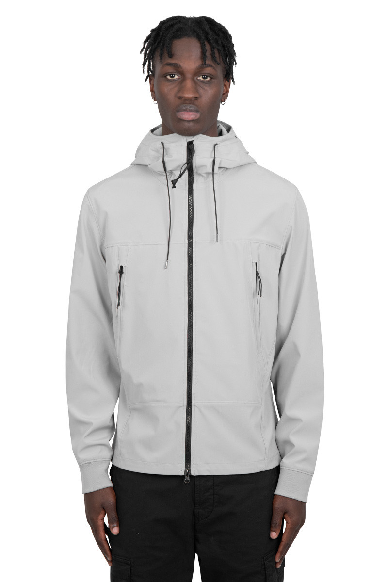 C.P. Company Grey soft shell-r goggle jacket