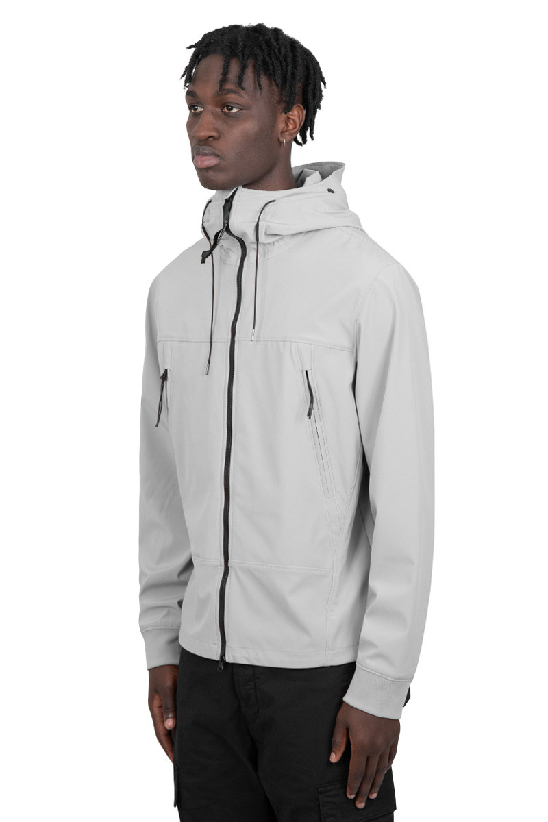 C.P. Company Grey soft shell-r goggle jacket