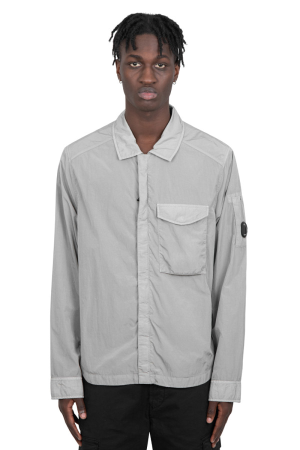 Grey chrome-r pocket overshirt