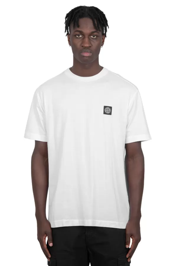 T-shirt à écusson blanc