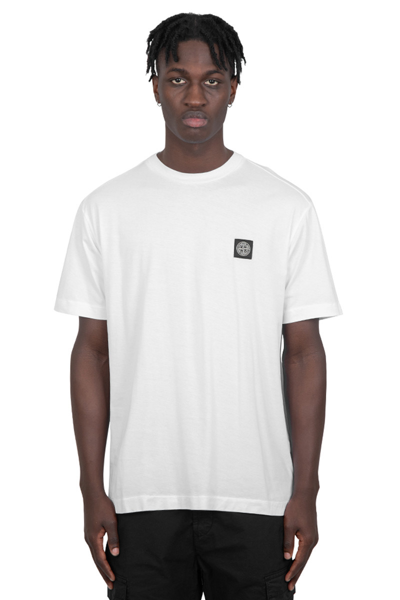 Stone Island White t-shirt with patch