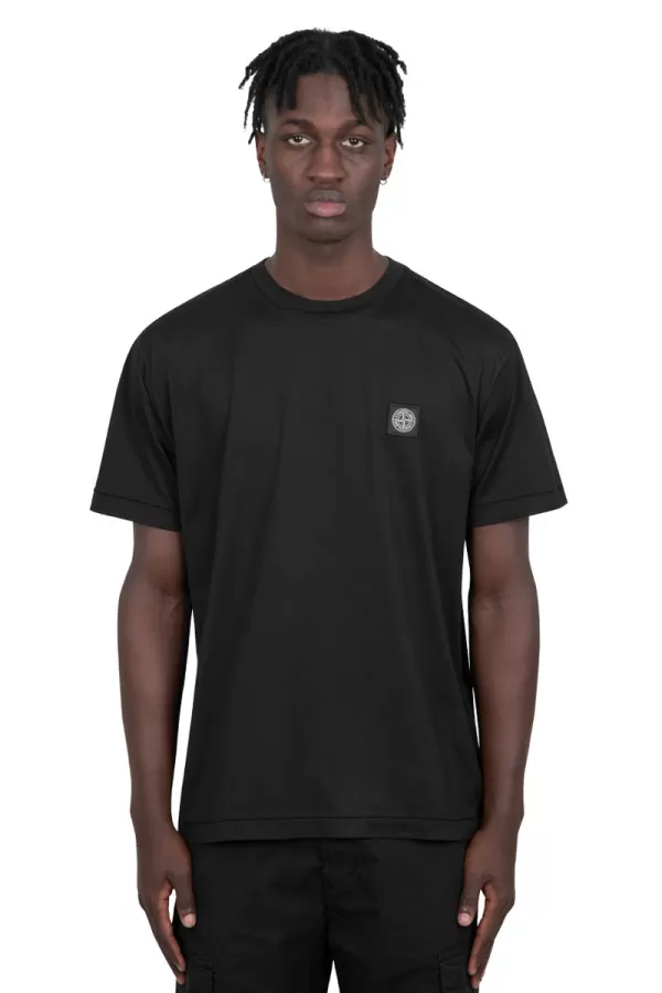 T-shirt à écusson noir