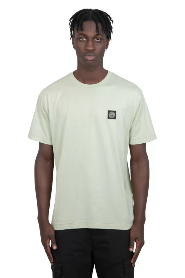 Green t-shirt with patch
