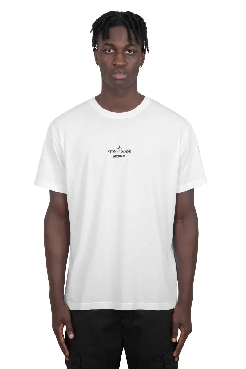 Stone Island T-shirt archivio blanc
