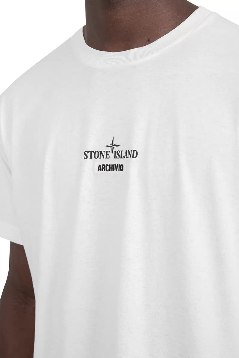 Stone Island T-shirt archivio blanc
